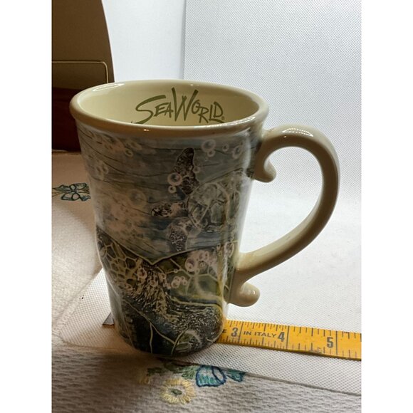 SeaWorld Sea Turtle Ceramic Mug 16oz Fun Drinkware for Ocean Lovers - Picture 4 of 11